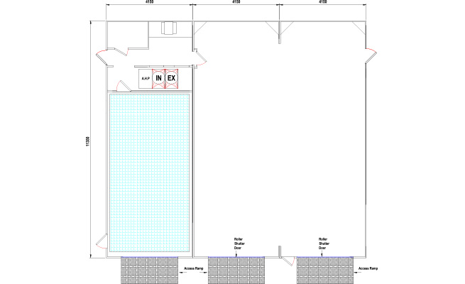 Smart shop plus (with double prep bay) layout drawing